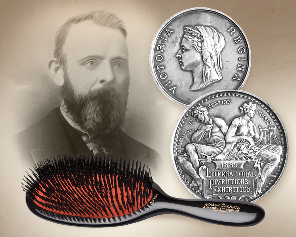 Mason Pearson Srebrny medal na Międzynarodowej Wystawie Wynalazków w Londynie w 1885
